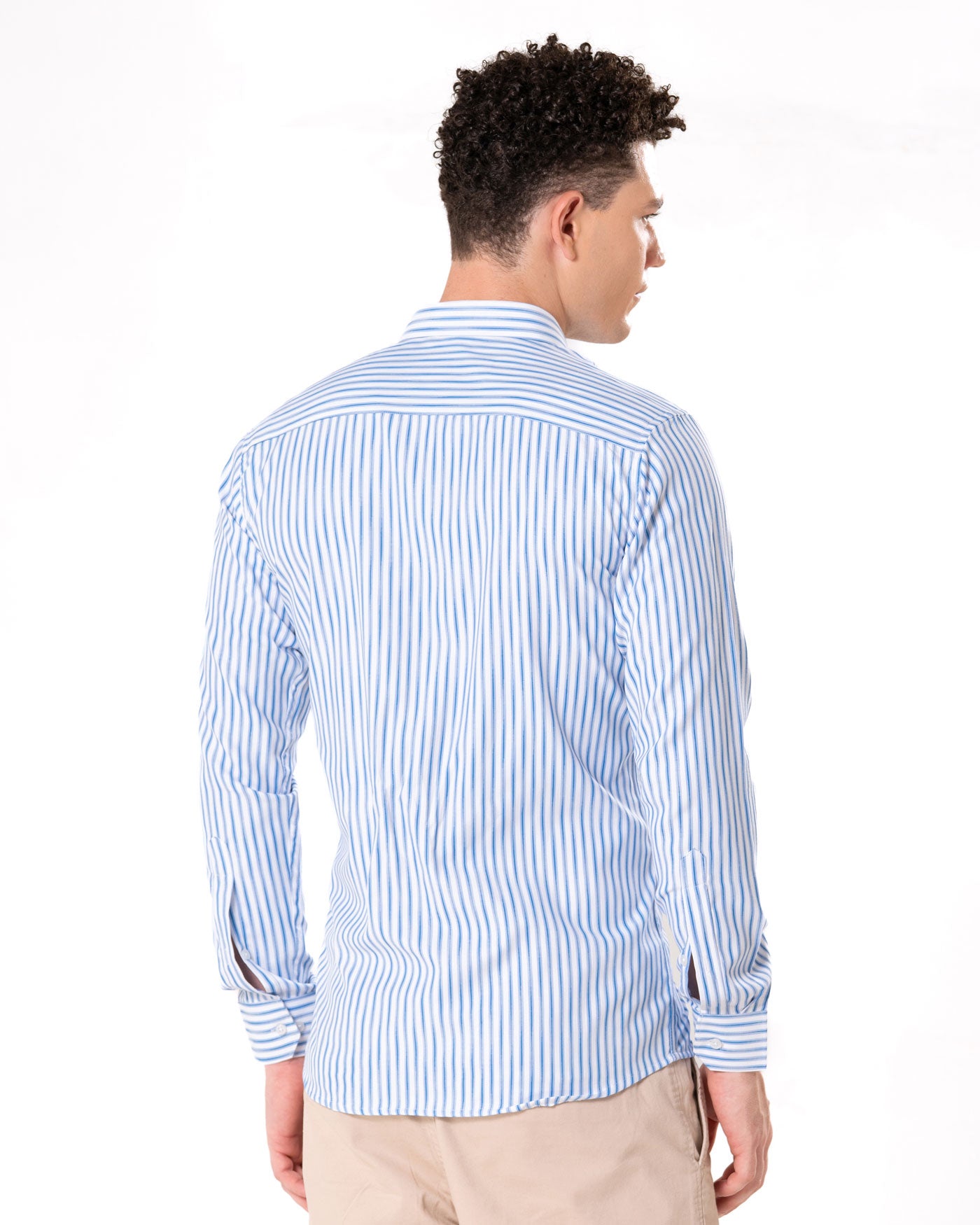 Brex Blue Premium Cotton Stripe Shirt - Bullane
