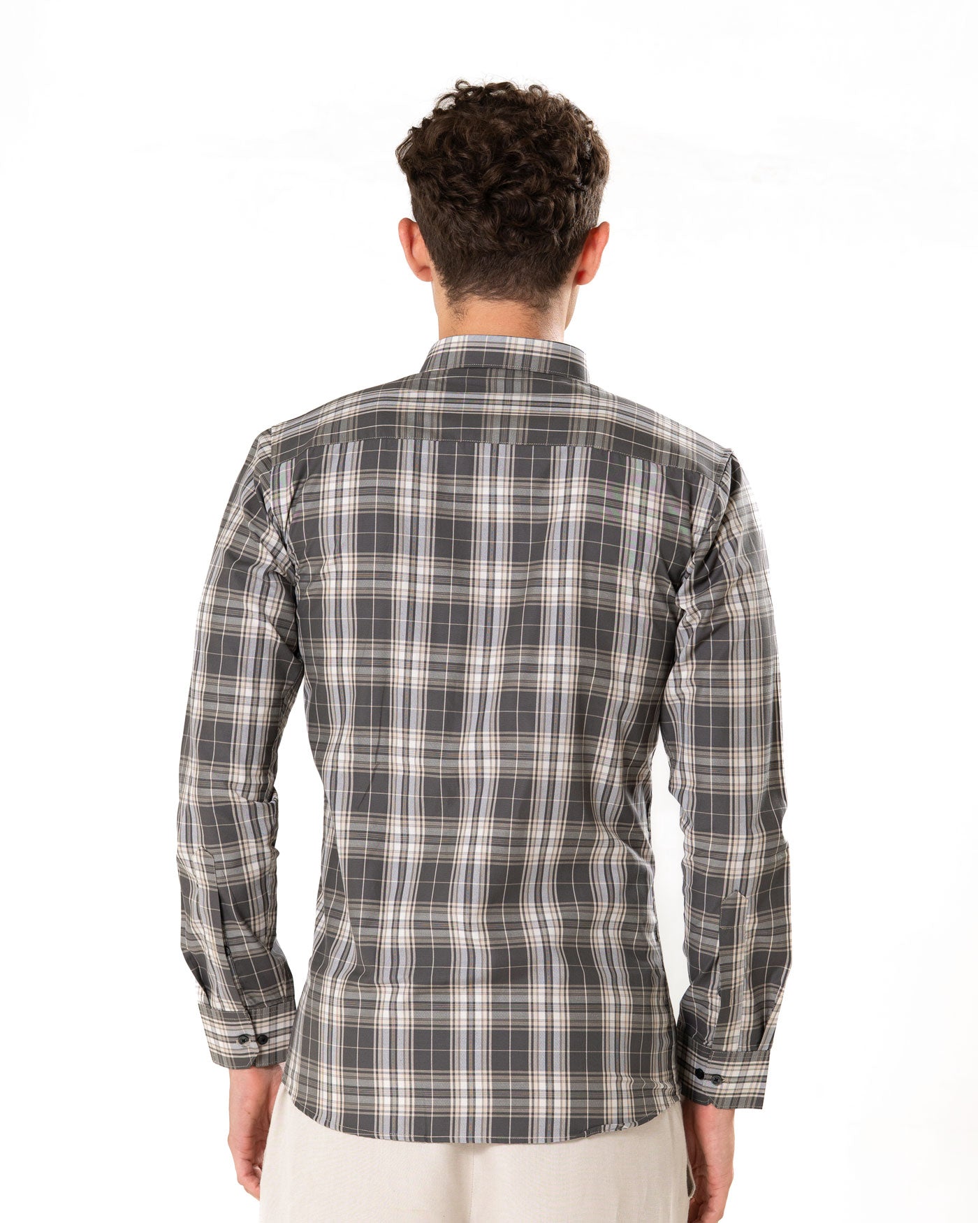 Senza Green Cotton Checks Shirt - Bullane