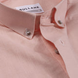 Poist Orange Linen Plain Button Down Shirt