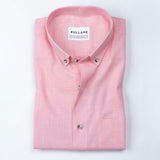 Poist Pink Linen Plain Button Down Shirt