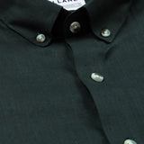 Poist Green Linen Plain Button Down Shirt