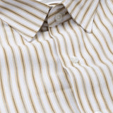 Brex Brown Premium Cotton Stripe Shirt