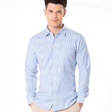 Brex Blue Premium Cotton Stripe Shirt - Bullane