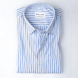 Brex Blue Premium Cotton Stripe Shirt