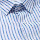 Brex Blue Premium Cotton Stripe Shirt