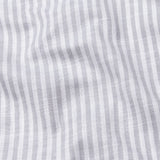 Siento Silver Linen Stripe Mandarin Shirt