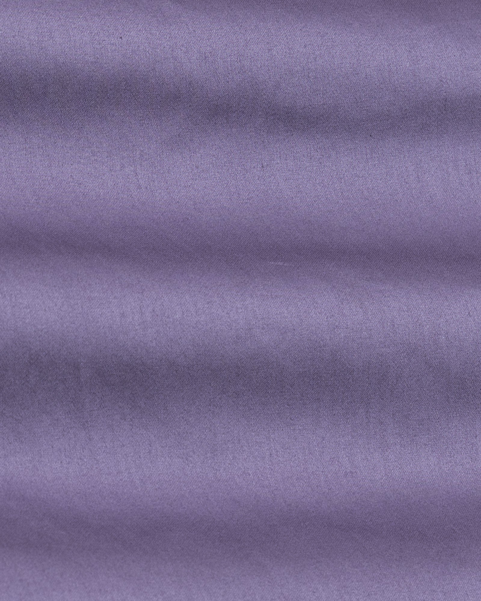 Luce Purple Cotton Plain Mandarin Shirt - Bullane