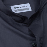 Luce Grey Cotton Plain Mandarin Shirt
