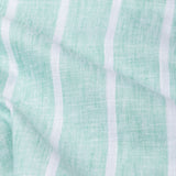 Brex Green Linen Stripe Button Down Shirt