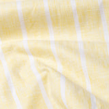 Brex Yellow Linen Stripe Button Down Shirt