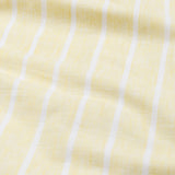 Brex Yellow Linen Stripe Button Down Shirt