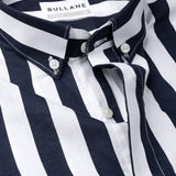 Brex Navy Blue Premium Cotton Stripe Shirt