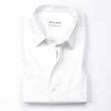 Benedict White Cotton Plain Shirt