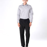 Benedict Silver Cotton Plain Shirt- Bullane