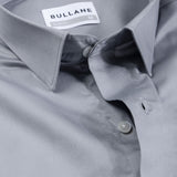 Benedict Silver Cotton Plain Shirt