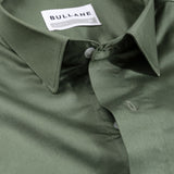 Benedict Olive Cotton Plain Shirt