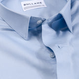Benedict Sky Blue Cotton Plain Shirt