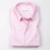 Benedict Pink Cotton Plain Shirt