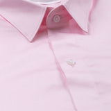 Benedict Pink Cotton Plain Shirt