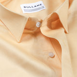 Benedict Yellow Cotton Plain Shirt