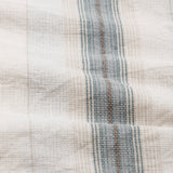Clarion Brown Cotton Stripe Mandarin Shirt