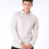 Amster Yellow Cotton Geometric Print Shirt - Bullane