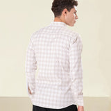 Amster Yellow Cotton Geometric Print Shirt