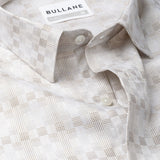 Amster Yellow Cotton Geometric Print Shirt