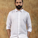 Neutonss White Linen Plain Shirt