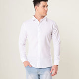 Neutonss White Linen Plain Shirt