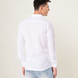 Neutonss White Linen Plain Shirt
