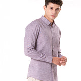 Neutonss Wine Linen Plain Shirt - Bullane