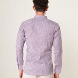 Neutonss Wine Linen Plain Shirt