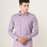 Neutonss Wine Linen Plain Shirt