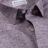 Neutonss Wine Linen Plain Shirt