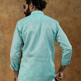 Neutonss Green Linen Plain Shirt