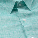 Neutonss Green Linen Plain Shirt