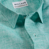 Neutonss Green Linen Plain Shirt