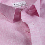 Neutonss Pink Linen Plain Shirt