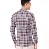 Murcia Maroon Cotton Checks Button Down Shirt - Bullane