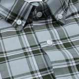 Murcia Green Cotton Checks Button Down Shirt