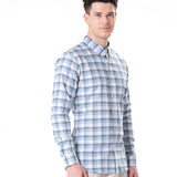 Murcia White Cotton Checks Button Down Shirt - Bullane