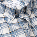 Murcia White Cotton Checks Button Down Shirt
