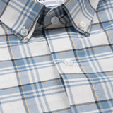 Murcia White Cotton Checks Button Down Shirt