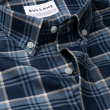 Murcia Blue Cotton Checks Button Down Shirt
