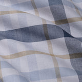 Murcia Silver Cotton Checks Button Down Shirt