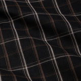 Senza Black Cotton Checks Shirt
