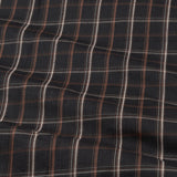 Senza Black Cotton Checks Shirt