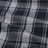 Senza Black With Grey Cotton Checks Shirt