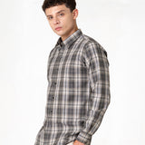 Senza Green Cotton Checks Shirt - Bullane